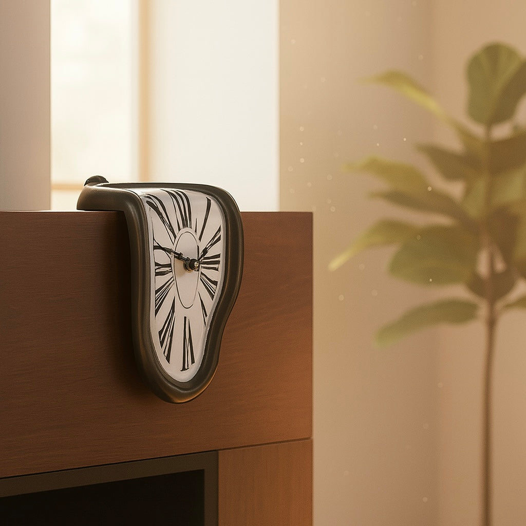 Horloge Fondue Artistique - Design Surréaliste Inspiré de Dali