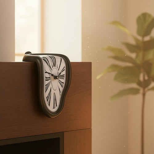 Horloge Fondue Artistique - Design Surréaliste Inspiré de Dali