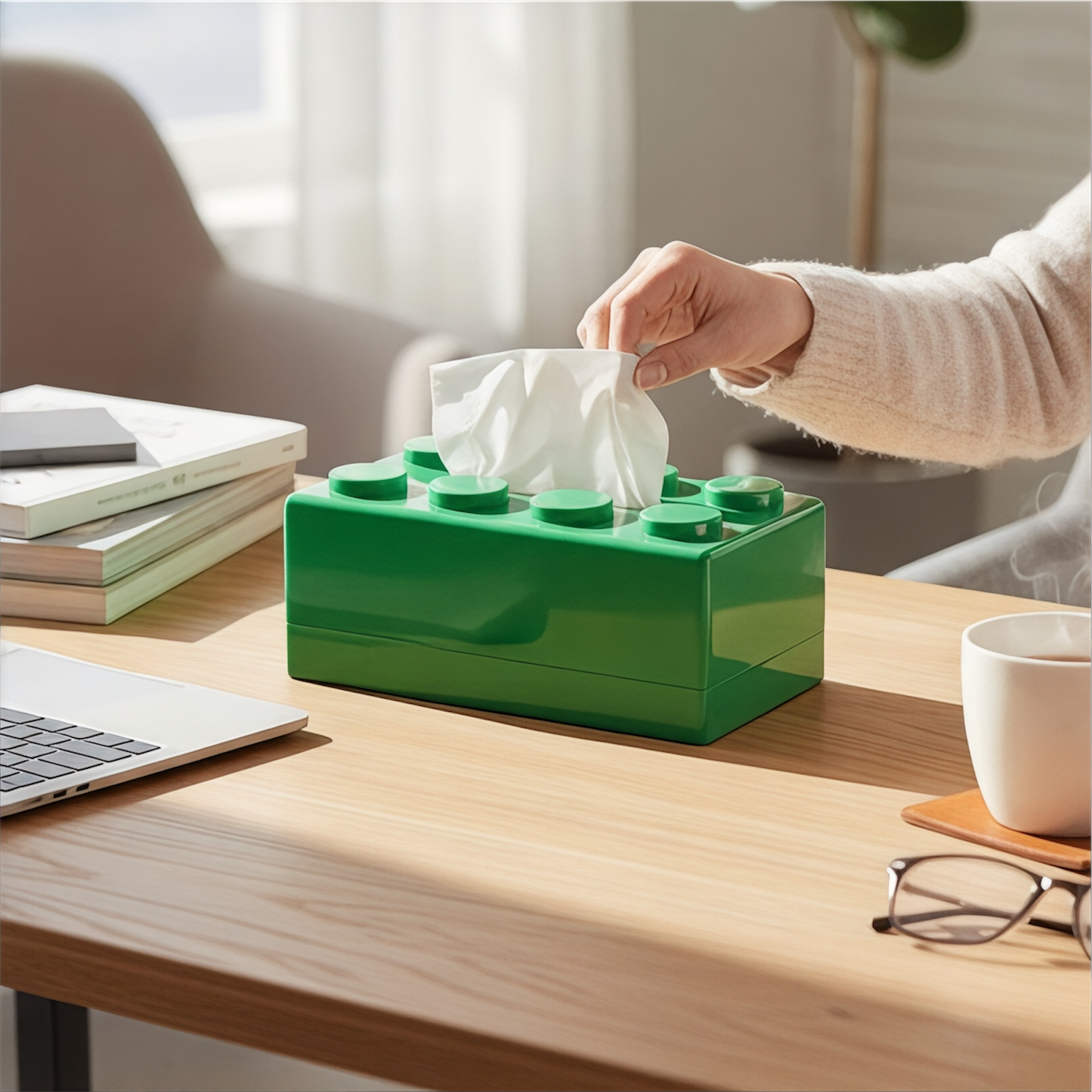 Boîte à Mouchoirs Design en Bloc – Élégante et Fonctionnelle