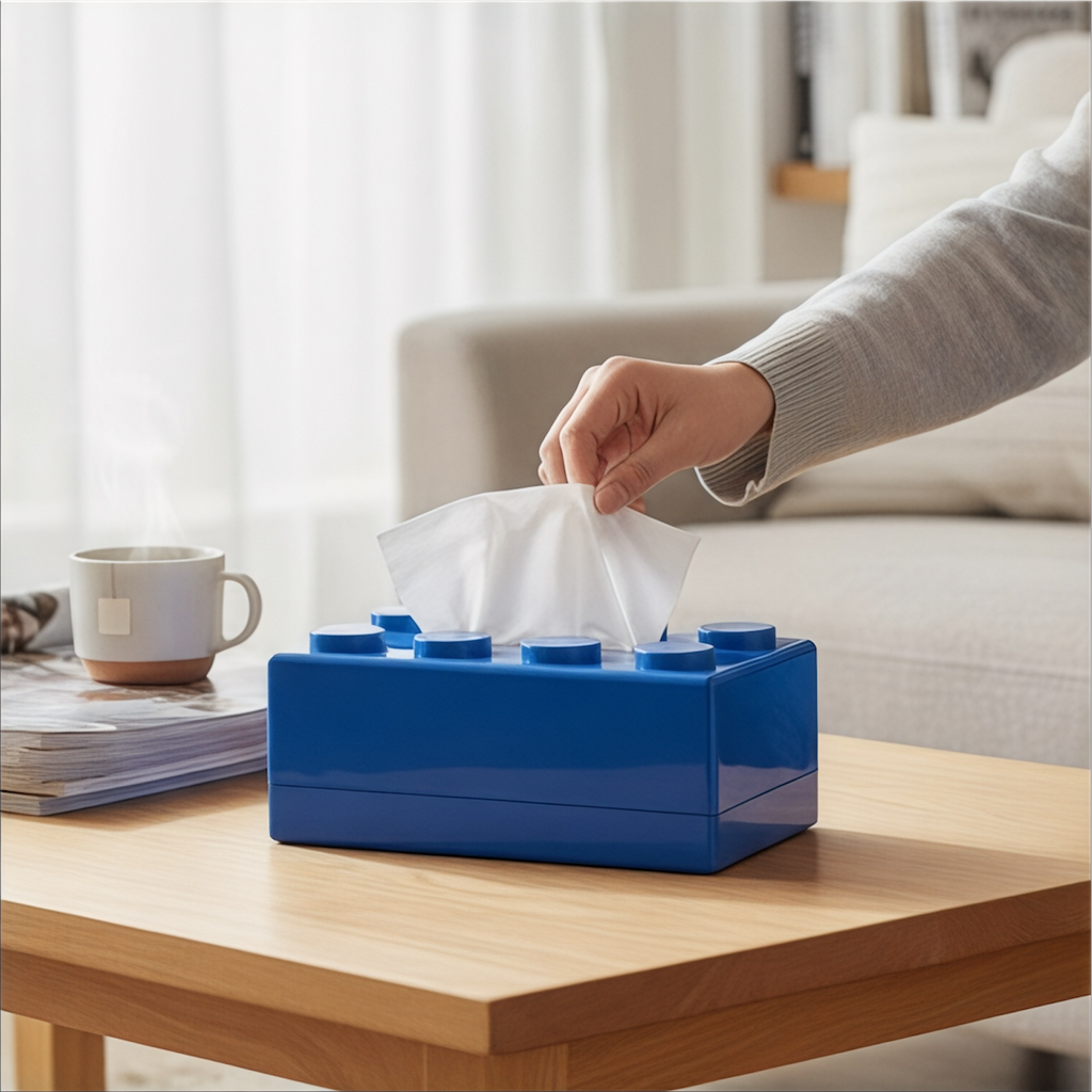 Boîte à Mouchoirs Design en Bloc – Élégante et Fonctionnelle