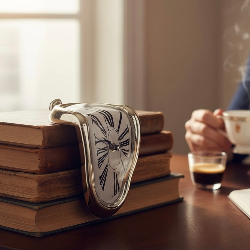 Horloge Fondue Artistique - Design Surréaliste Inspiré de Dali