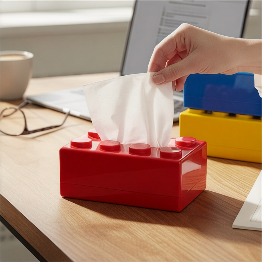 Boîte à Mouchoirs Design en Bloc – Élégante et Fonctionnelle